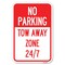 Signmission No Parking-Tow Away Zone 247 Heavy-Gauge Aluminum Sign, 12" x 18", A-1218-23792 A-1218-23792 - alternate 1